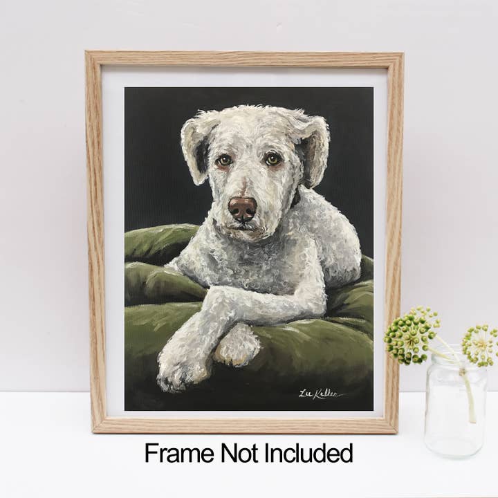Impressão artística para cães, impressão artística Goldendoodle por atacado de Hippie Hound Studios