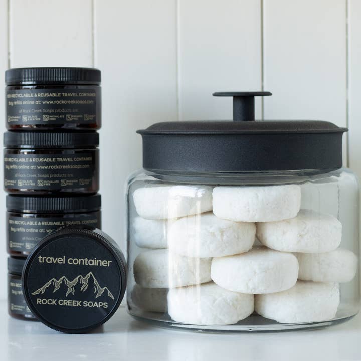 Rock Creek Soaps - Wholesale Travel Container - Travel / Refill Container5