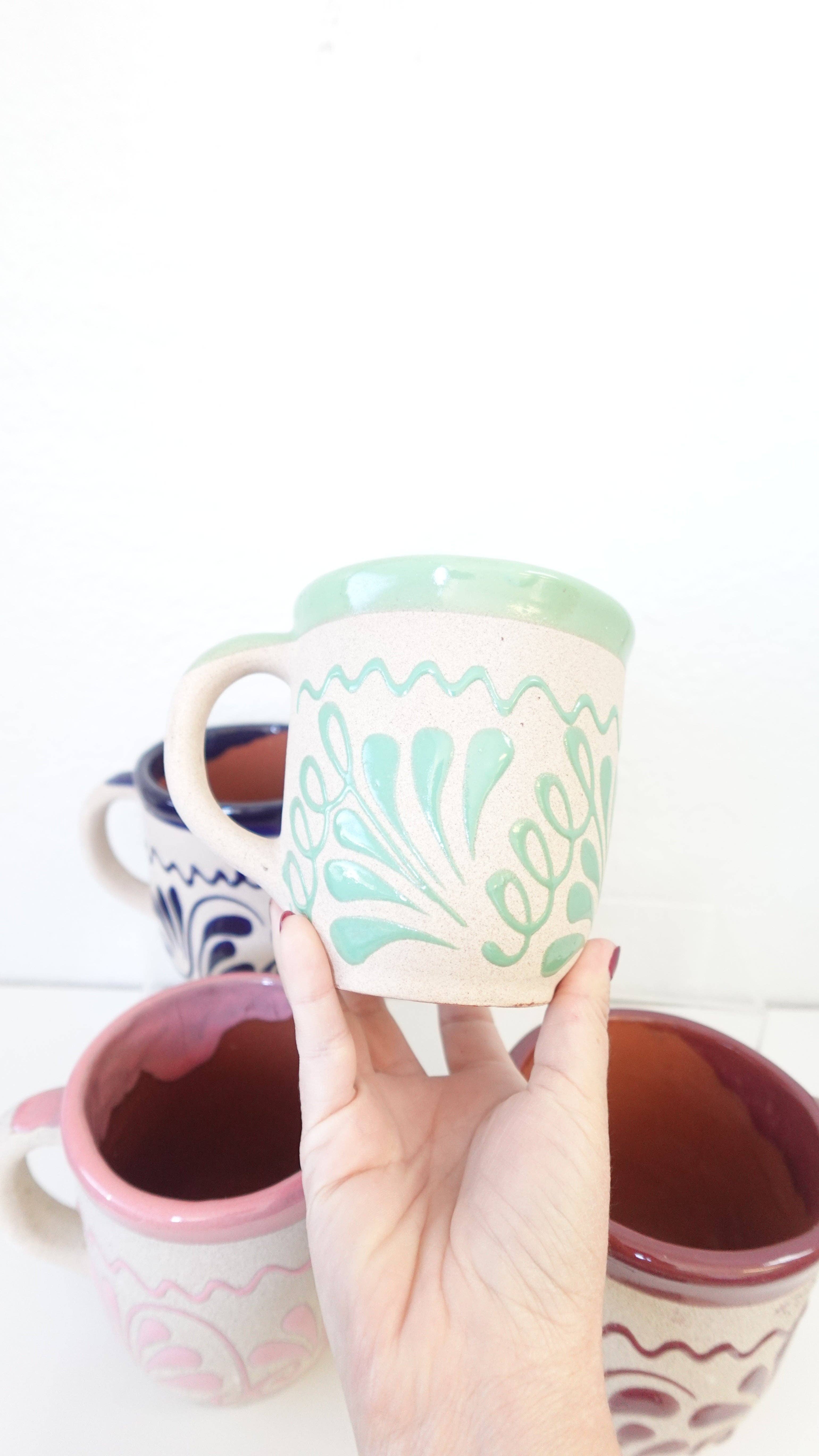 Doña Cata Art - Vente Tasse à café - Tasse à café mexicaine Taza Jarrito en argile5