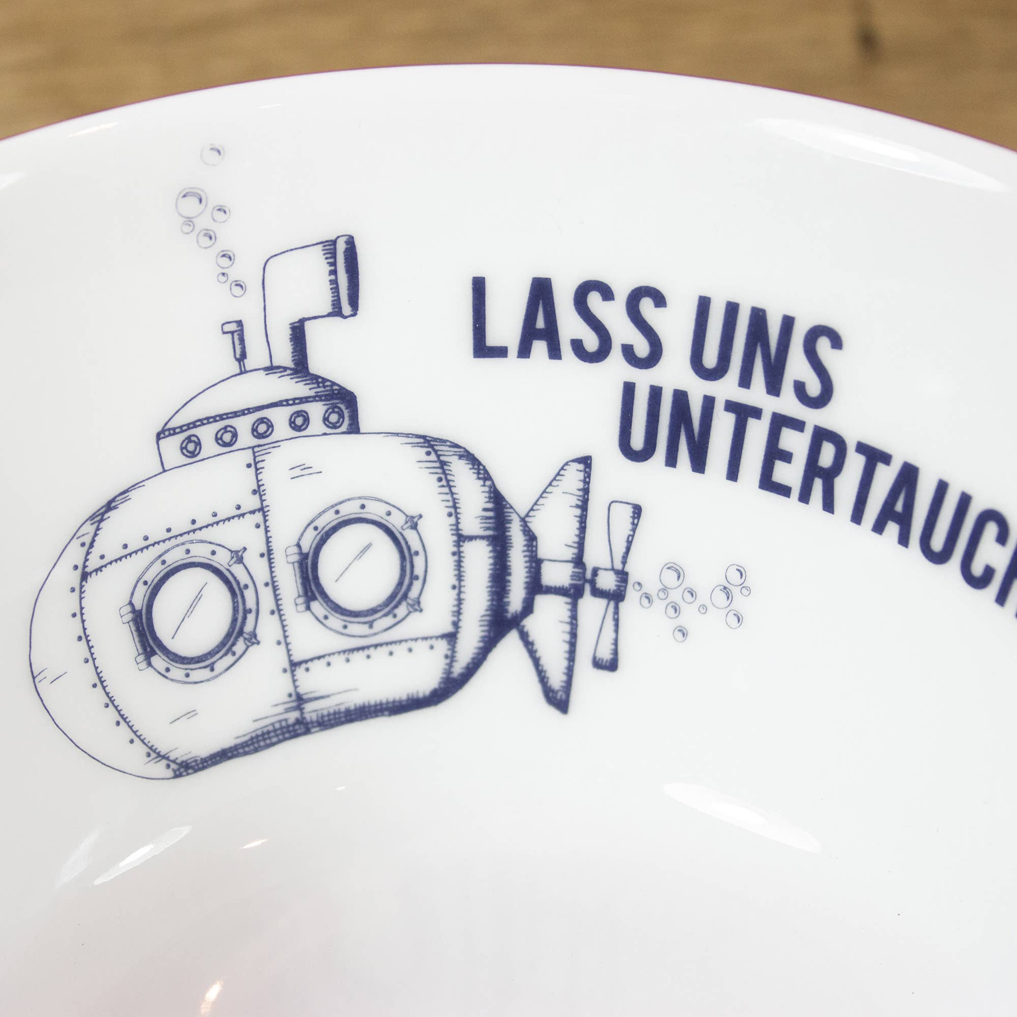 Bow & Hummingbird - Wholesale Bowl - Maritime Porcelain Bowl Submerge2