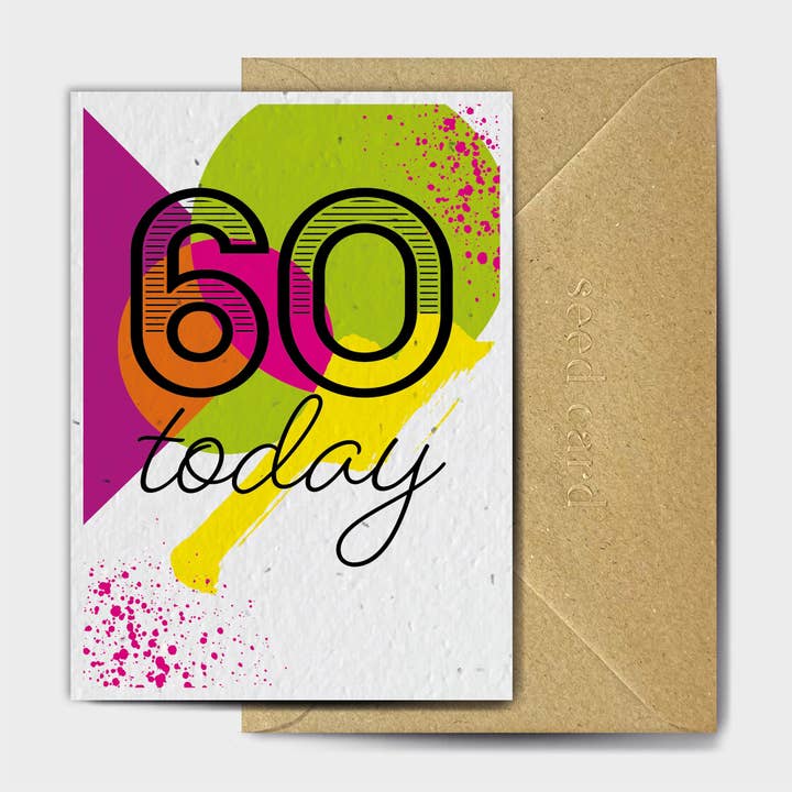Spray Paint Sixty for wholesale by The Seed Card Company