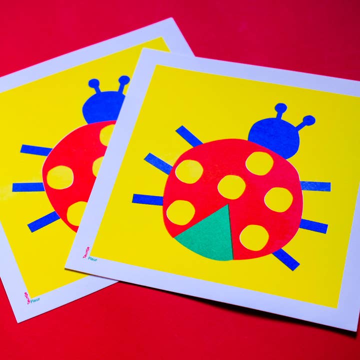 Teuntje Fleur - Venta al por mayor Ilustración - Impresión de mariquita cuadrada 20x20 cm1