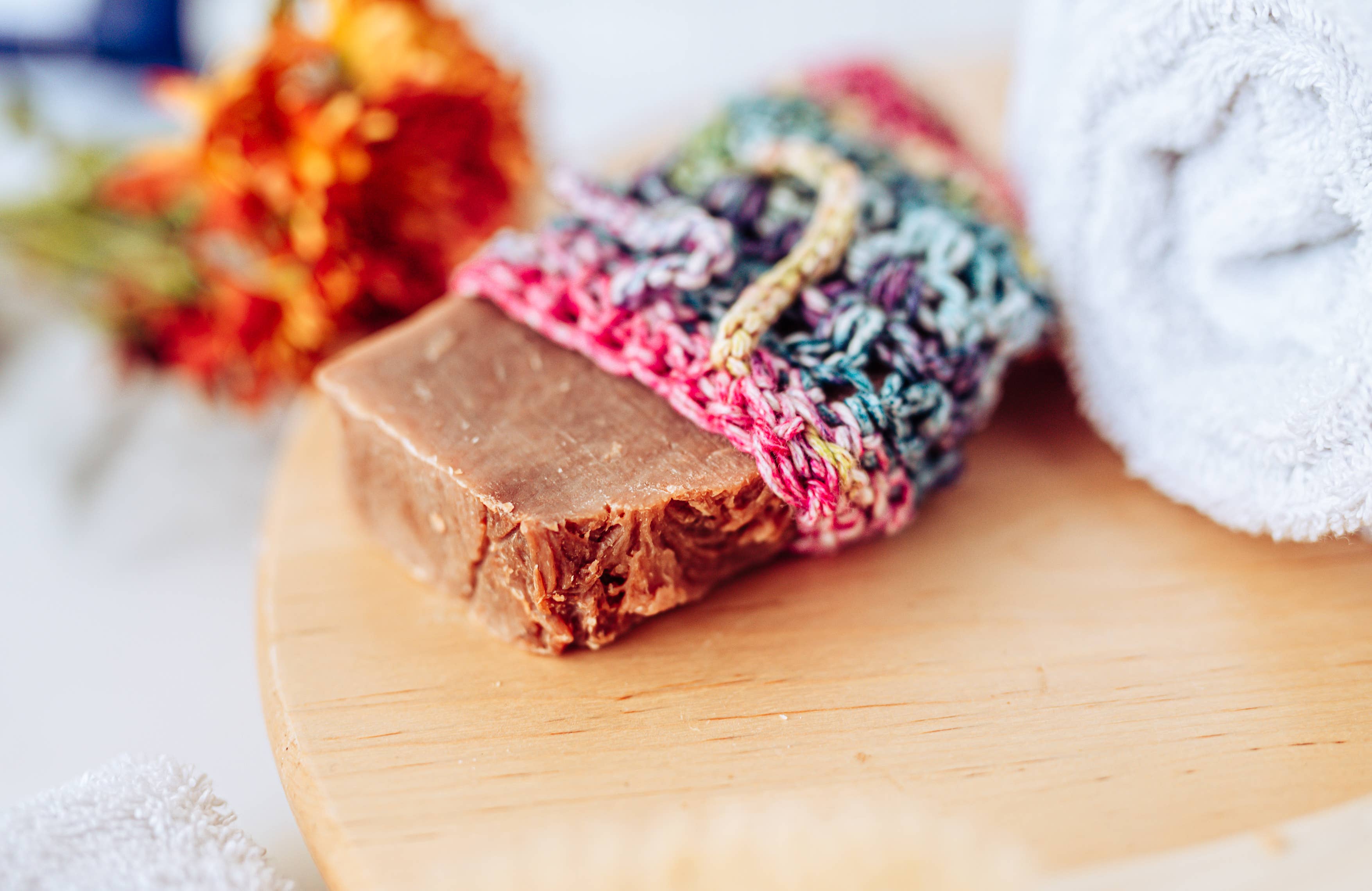 Joyful Sounds Farm - Wholesale Soap Pouch/Sack/Bag - Hand Crocheted, 100% Cotton Soap Bag, Washcloth, Soap Saver7