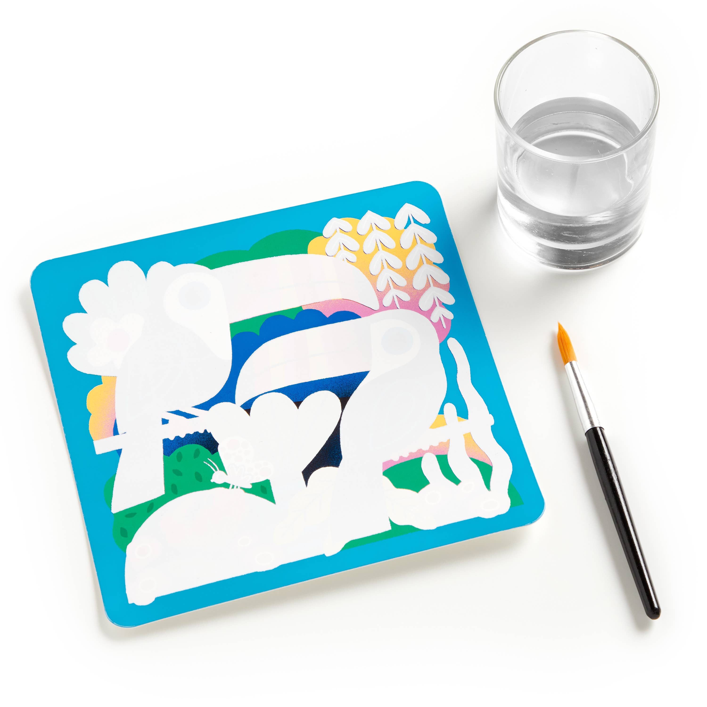 Chronicle Books - Wholesale DIY Craft Kit - Kids - Rainforest Friends Color Magic Water-Reveal Kit4