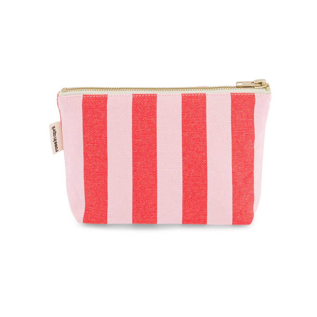 POUCH SOFIA STRIPES TOMATO / CANDY PINK for wholesale on Faire