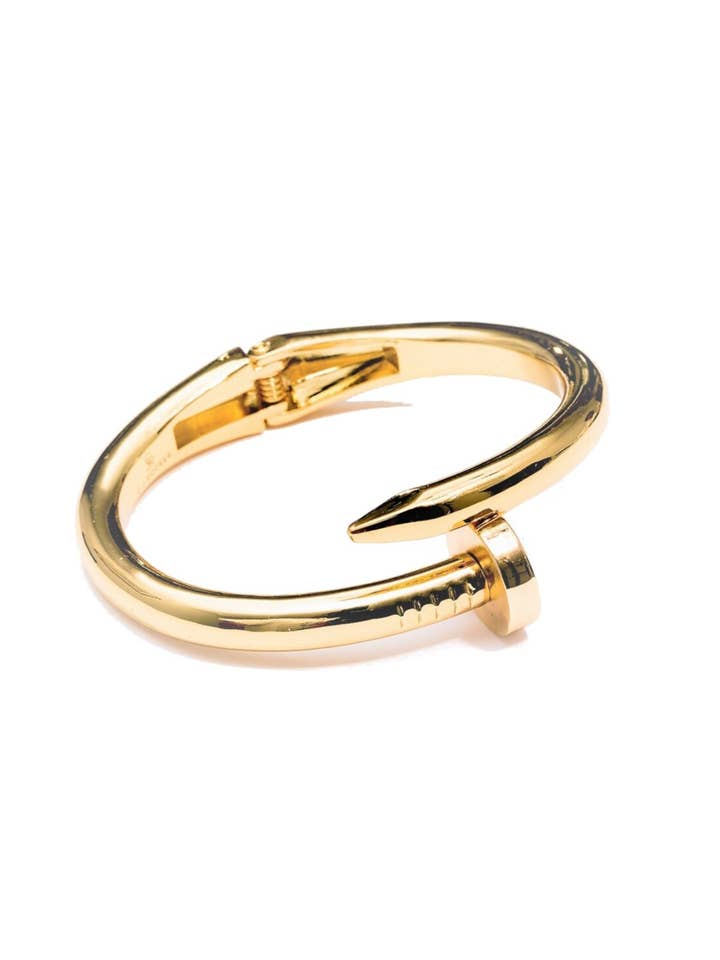 Unisex Spike Bracelet Bangle | Gold or Silver for wholesale by C.J.ROCKER