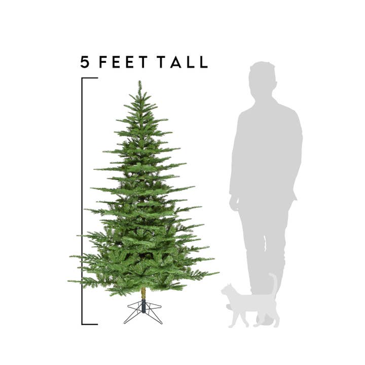 Perfect Holiday - Wholesale Artificial Christmas Tree - Unlit Green Aspen Fir Narrow Thin Wide Christmas Tree
