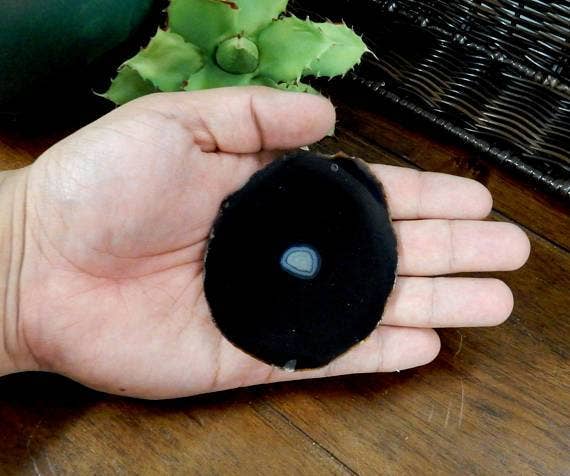 Rock Paradise - Wholesale Spiritual Stone/Crystal - Agate Slices -Top Drilled - Size #2 LARGE AGATE - Crystal Craft Supply11