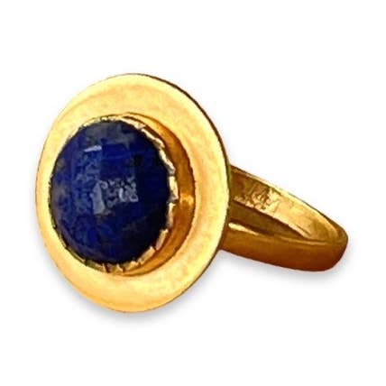 Bloom Lapis Lazuli Ring for wholesale by Chandra Collections