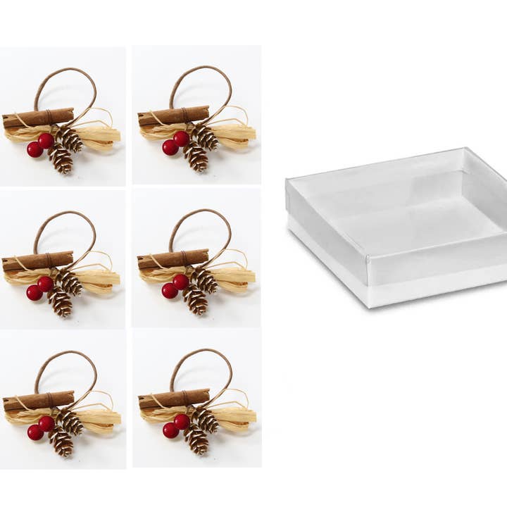 Angel Isabella - Wholesale Napkin ring - Pack of 6-Christmas Cinnamon Berry Napkin ring5