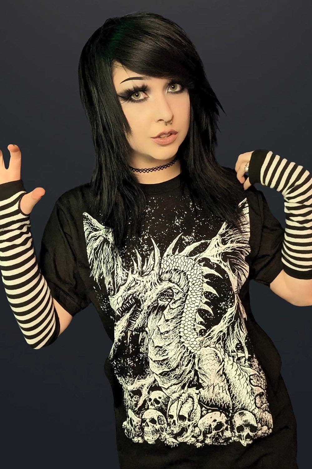 vampirefreaks – Engroshandel Grafisk t-shirt - Unisex – Dragon's Lair T-shirt i flere stilarter13