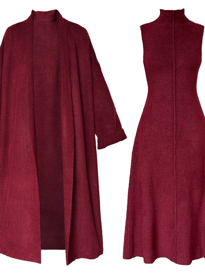 Marayn - Wholesale Dress – Women's - 2025 NEW Luxe Knit Dress Set AutumnWinter Style5