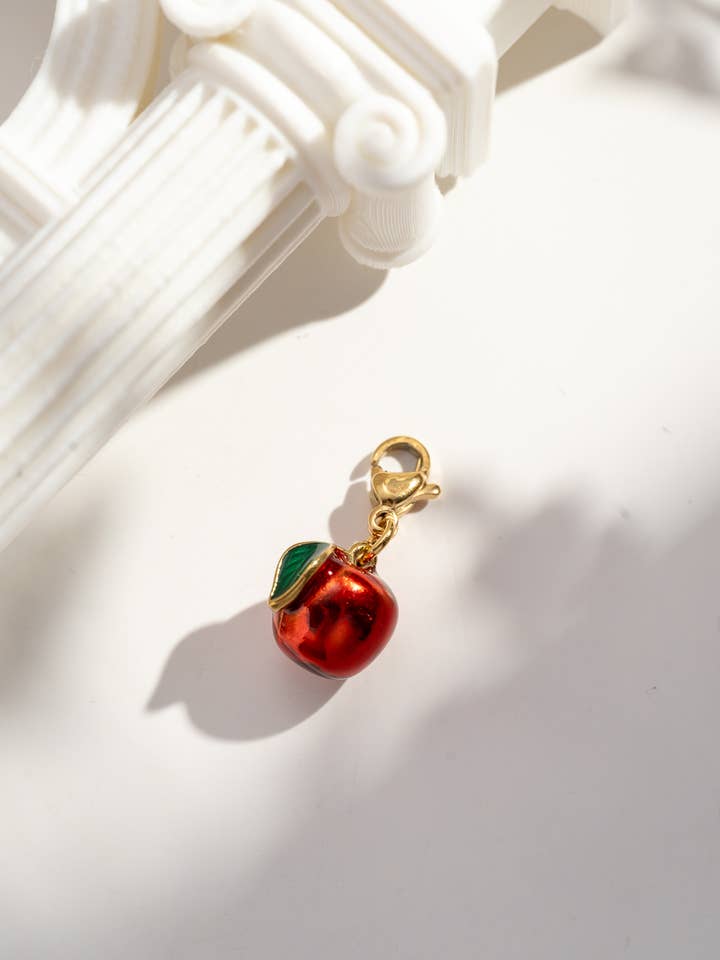 Red Apple Pendant in Stainless Steel for wholesale by COSMOS