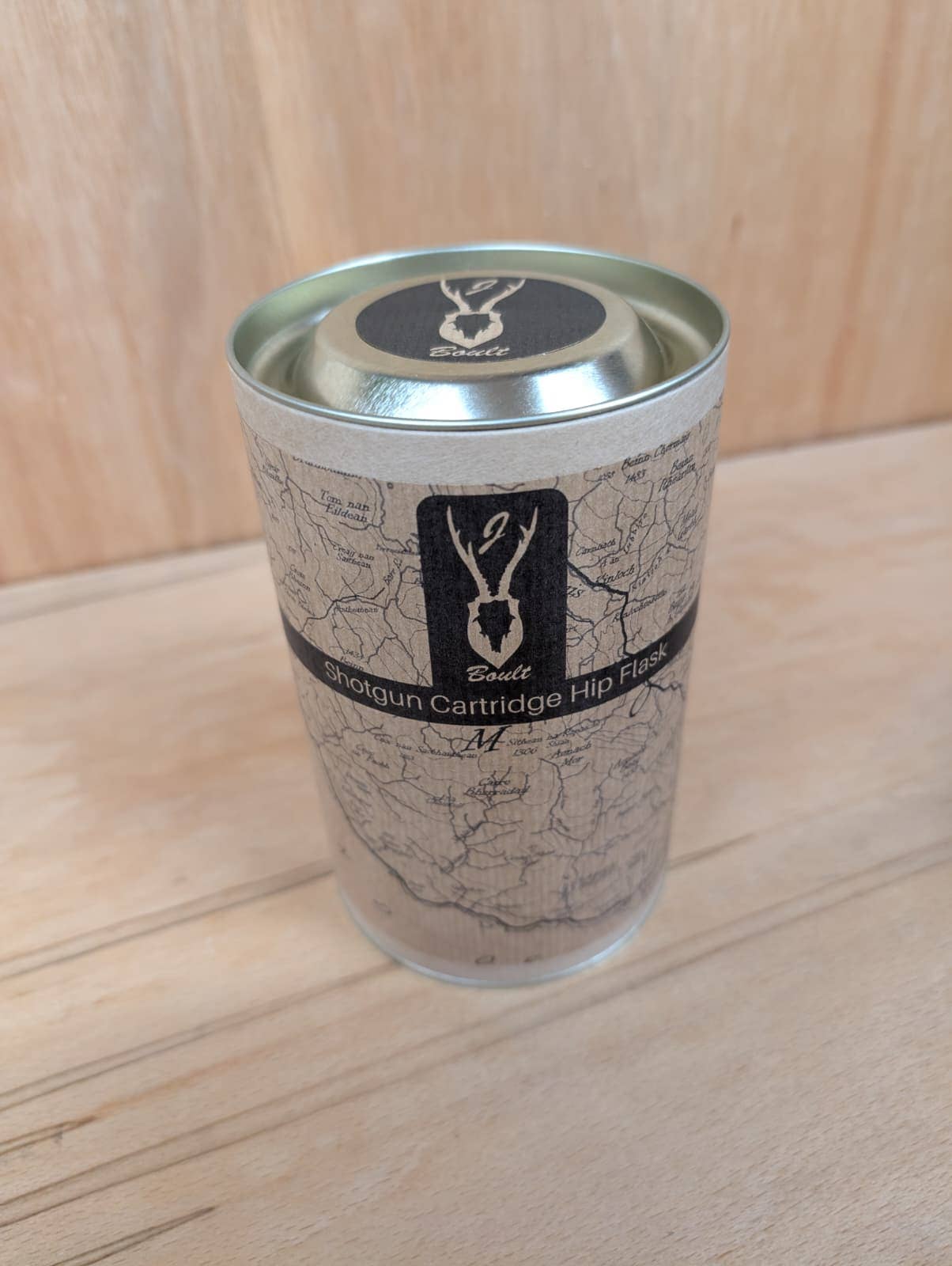 J Boult Designs - Wholesale Drink Huggers & Koozies - Shotgun Cartridge Leather Hip Flask — Hunting Gift for Him6