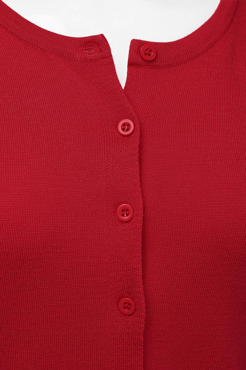 NINEXIS - Vente Cardigan – femme - AWOCAL310_Chandail à manches longues en tricot doux boutonné12