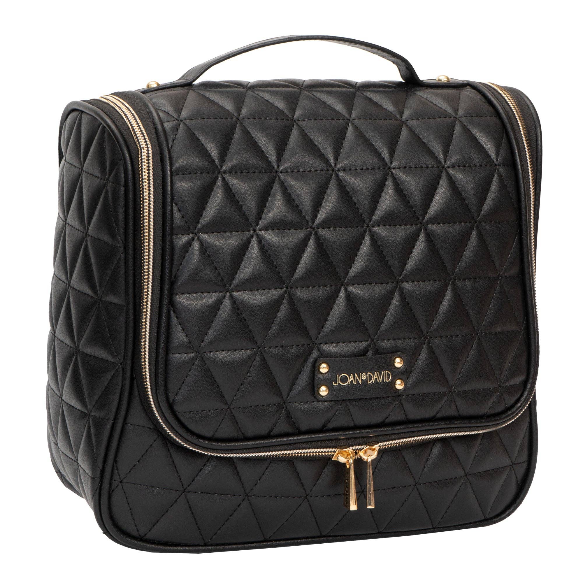 Magid - Wholesale Toiletry bag – women's - Joan & David The Triangle Quilted Hanging Toiletry Bag3