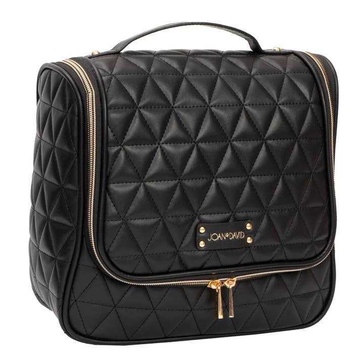 Magid - Wholesale Toiletry bag – women's - Joan & David The Triangle Quilted Hanging Toiletry Bag3