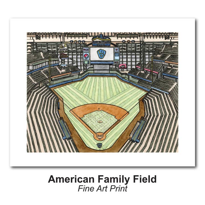 American Family Field Fine Art Print for wholesale by Lynndale Print