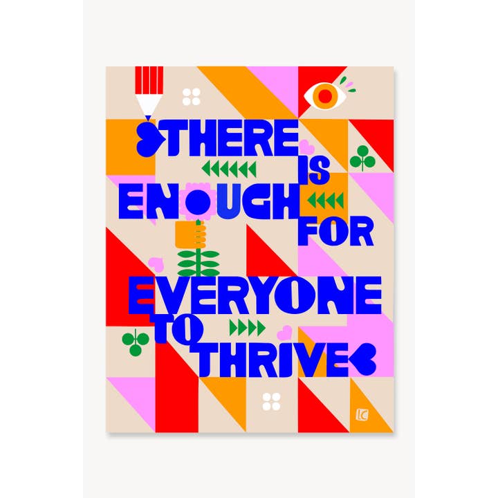 Lisa Congdon Art & Illustration - Wholesale Art Print - There is Enough for Everyone - Art Print
