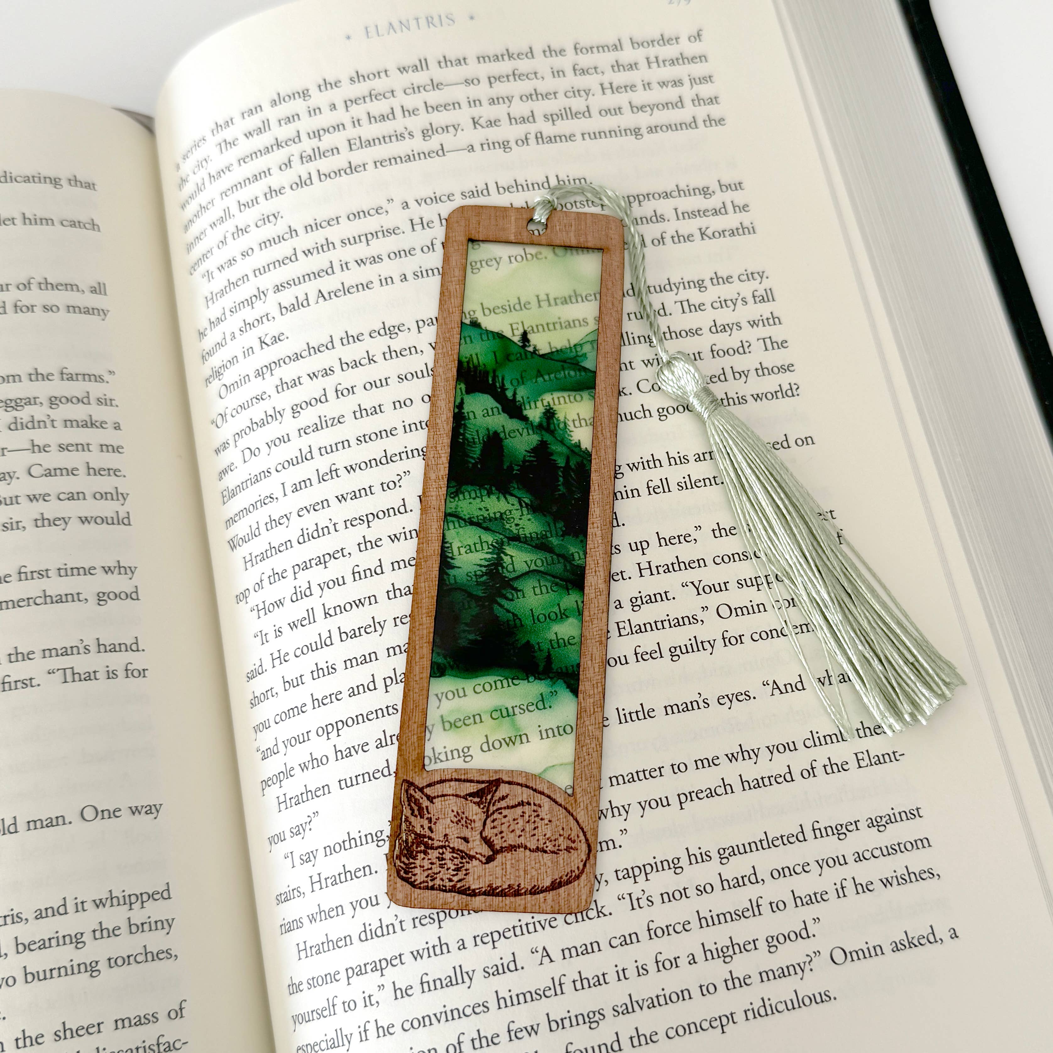 Art by Sharell - Wholesale Bookmark - Fox Bookmark | Wood & Acrylic Tassel Bookmark5