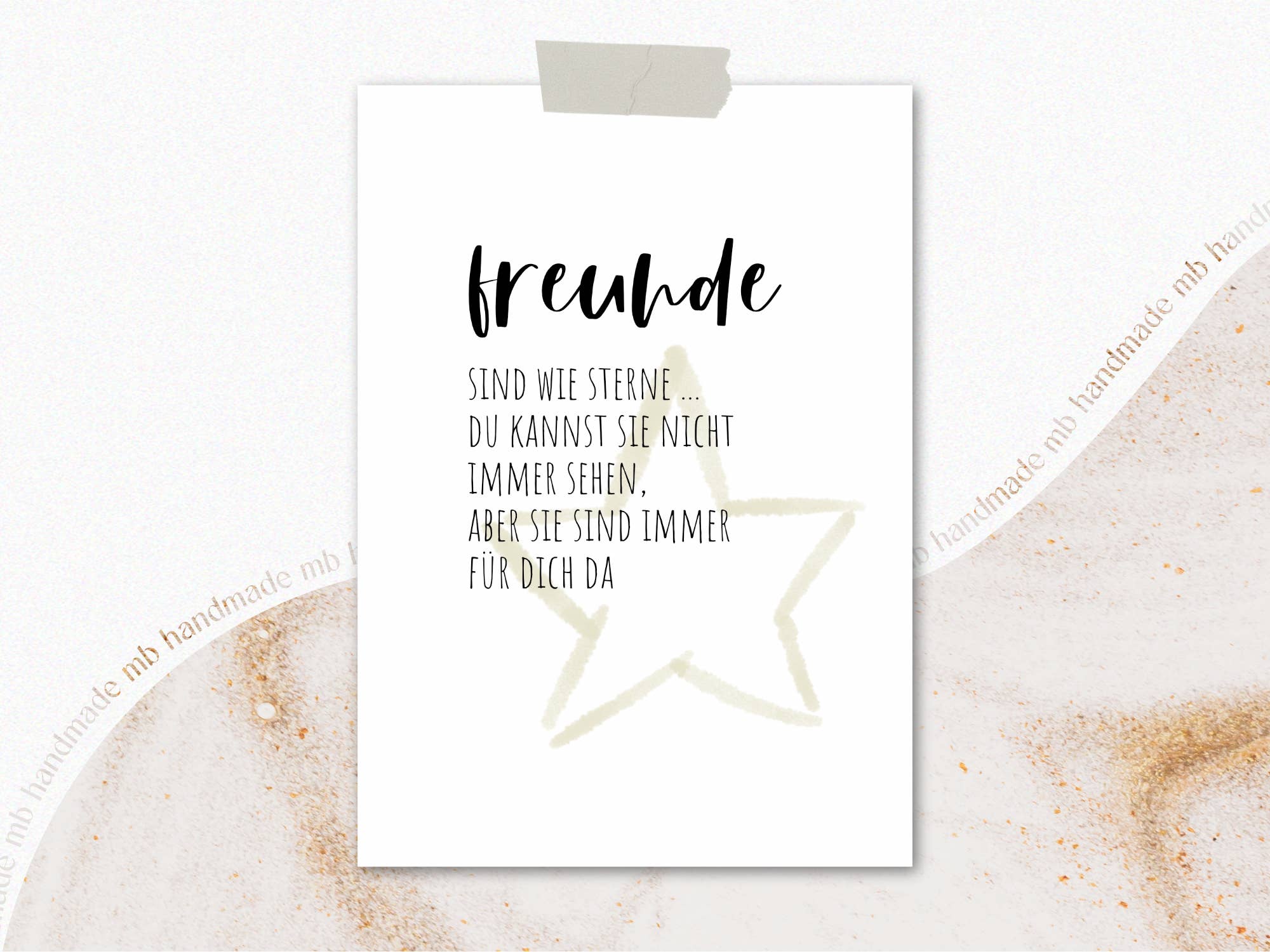 mb handmade - Wholesale Friendship Card - Friends are like stars...1