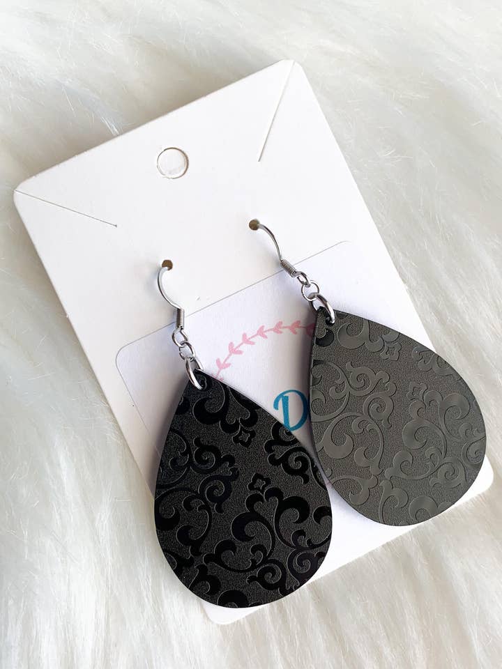 Sort på sort damask for engroshandel hos 269 Design