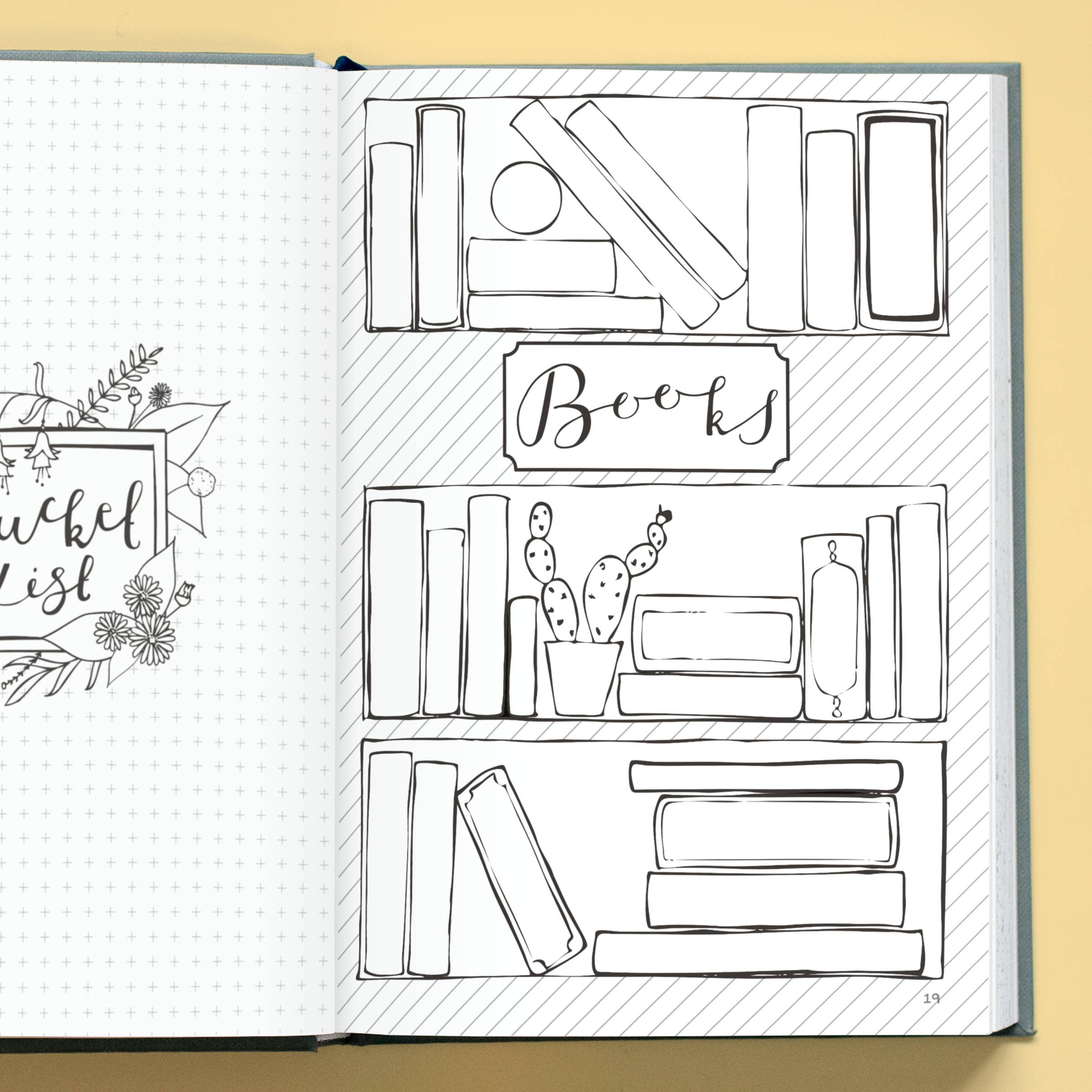 LILLA Journals – wholesale Journal/diary – Inspiring Monthly Bullet Journal | Undated illustrated diary2