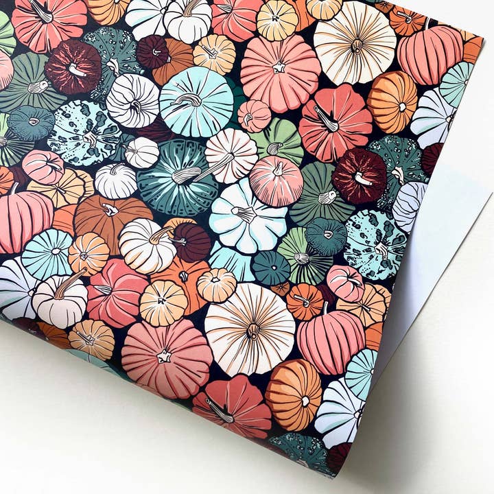 Wrapping Paper/ Pumpkin Patch for wholesale by Freya's Prints