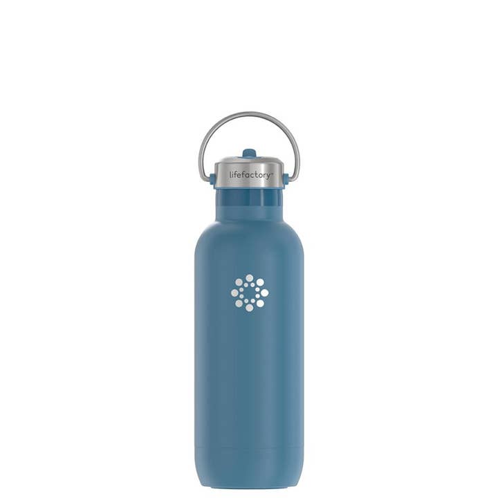 Lifefactory - Wholesale Water Bottle - 20oz Stainless Steel Water Bottle Straw Cap - Assorted Color1