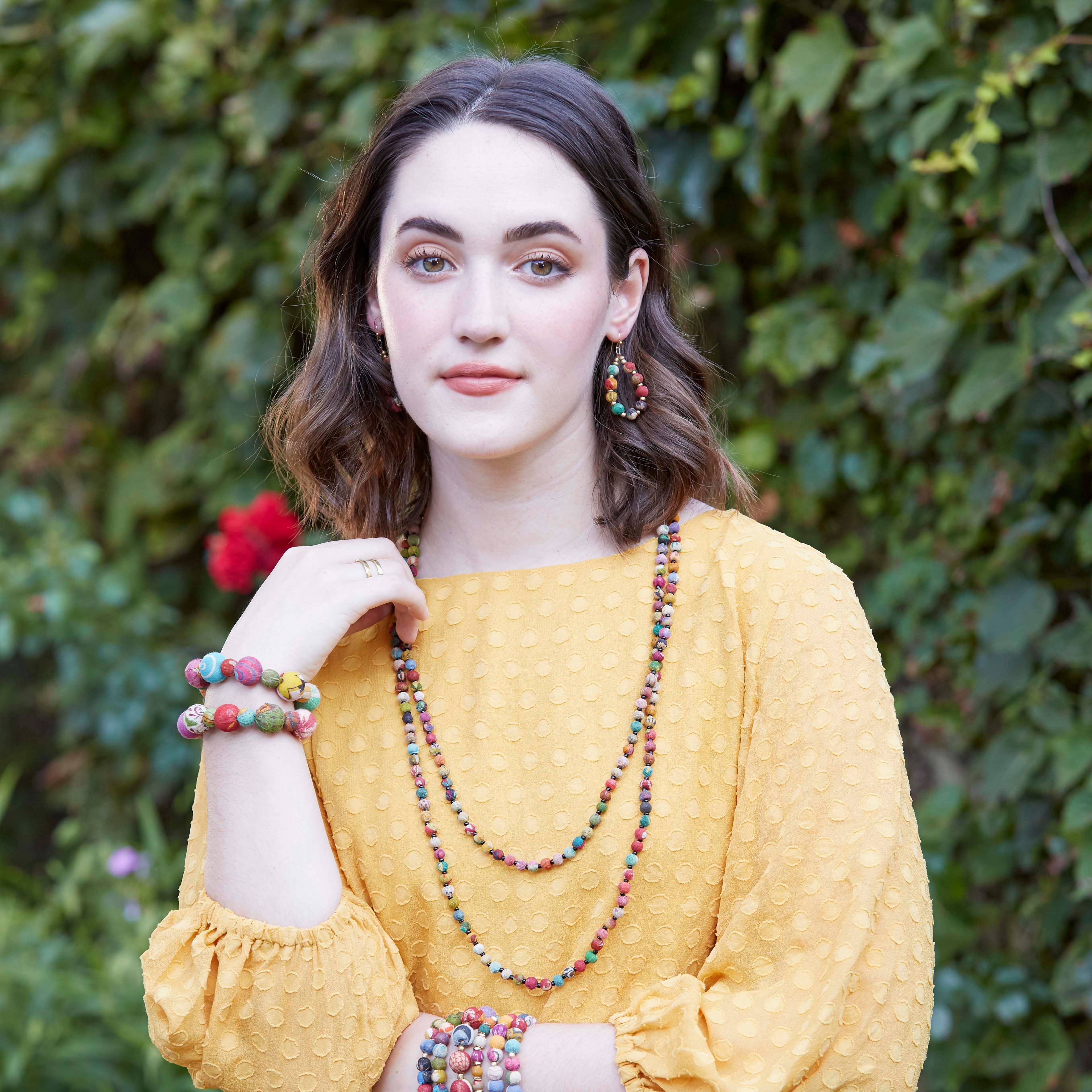 WorldFinds - Wholesale Beaded/Pearl Necklace - Kantha Bead Long Necklace3