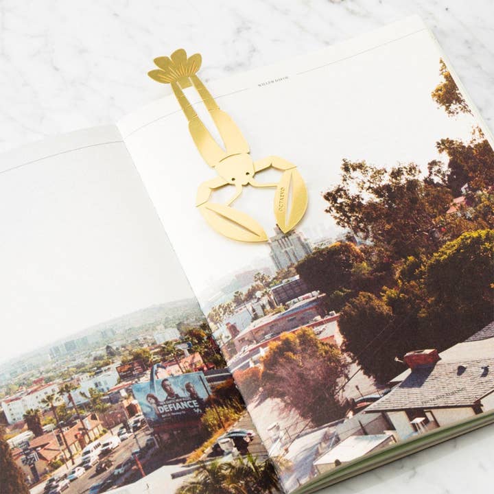 54 Celsius - Wholesale Bookmark - OCTAEVO Bookmark "Bon Vivant" - Metal w Brass Finish2