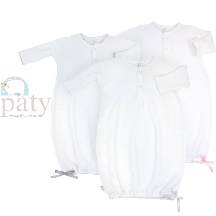 Paty Knit Placket Gown #154 for wholesale by Paty