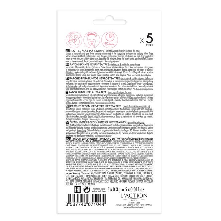 Mediatic Labs - Wholesale Acne/Hydrocolloid Patch - Tea Tree Nose Patches1