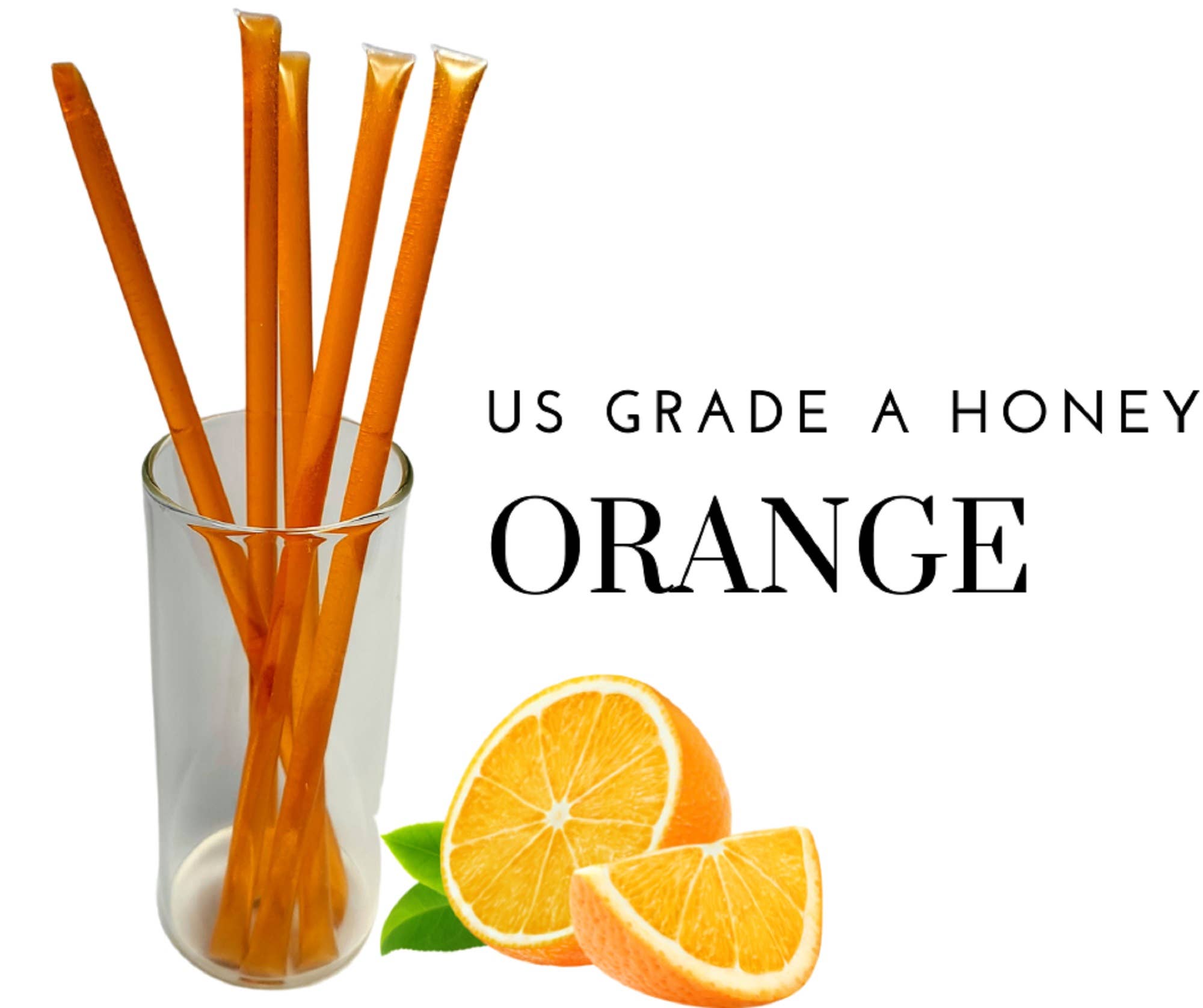 Candy Barn Express - Wholesale Honey - Bee Krazy Honey Sticks - Orange 50 Ct. Refill1