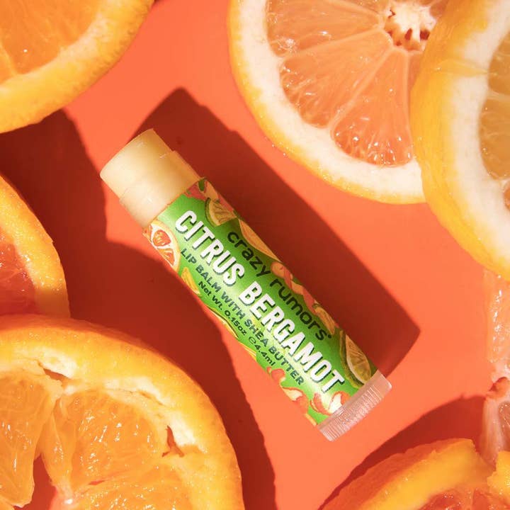 Crazy Rumors - Wholesale Lip Balm - All Natural, Vegan Citrus Bergamot Lip Balm0