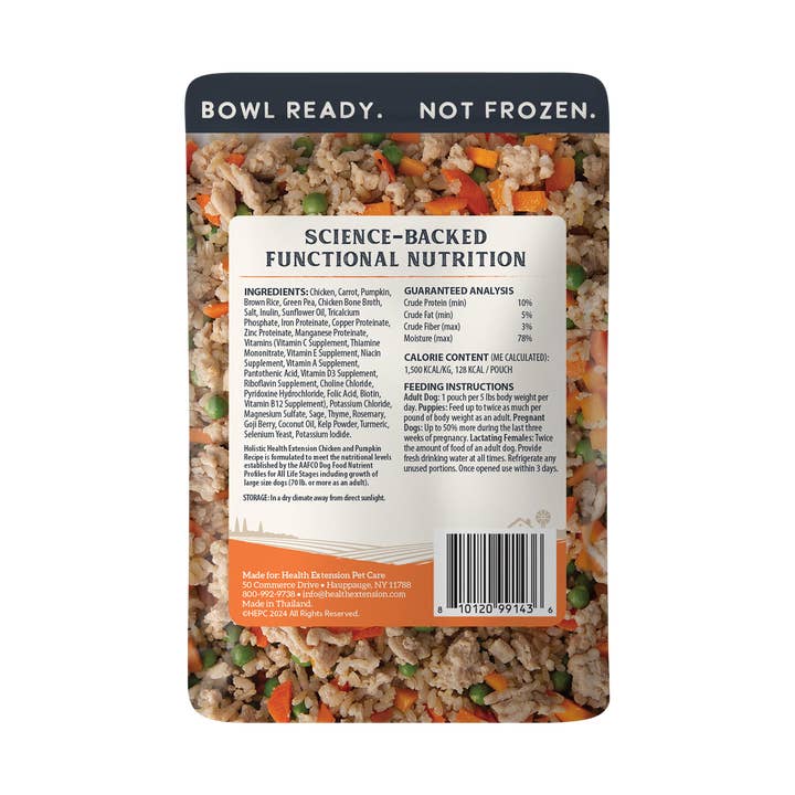 Health Extension Pet Care - Wholesale Pet Food - Dog - Gently Cooked Chicken And Pumpkin Recipe3