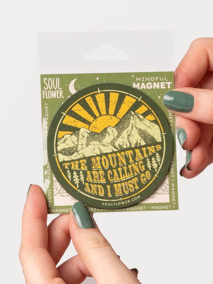 Imán de montañas para venta al por mayor de Soul Flower