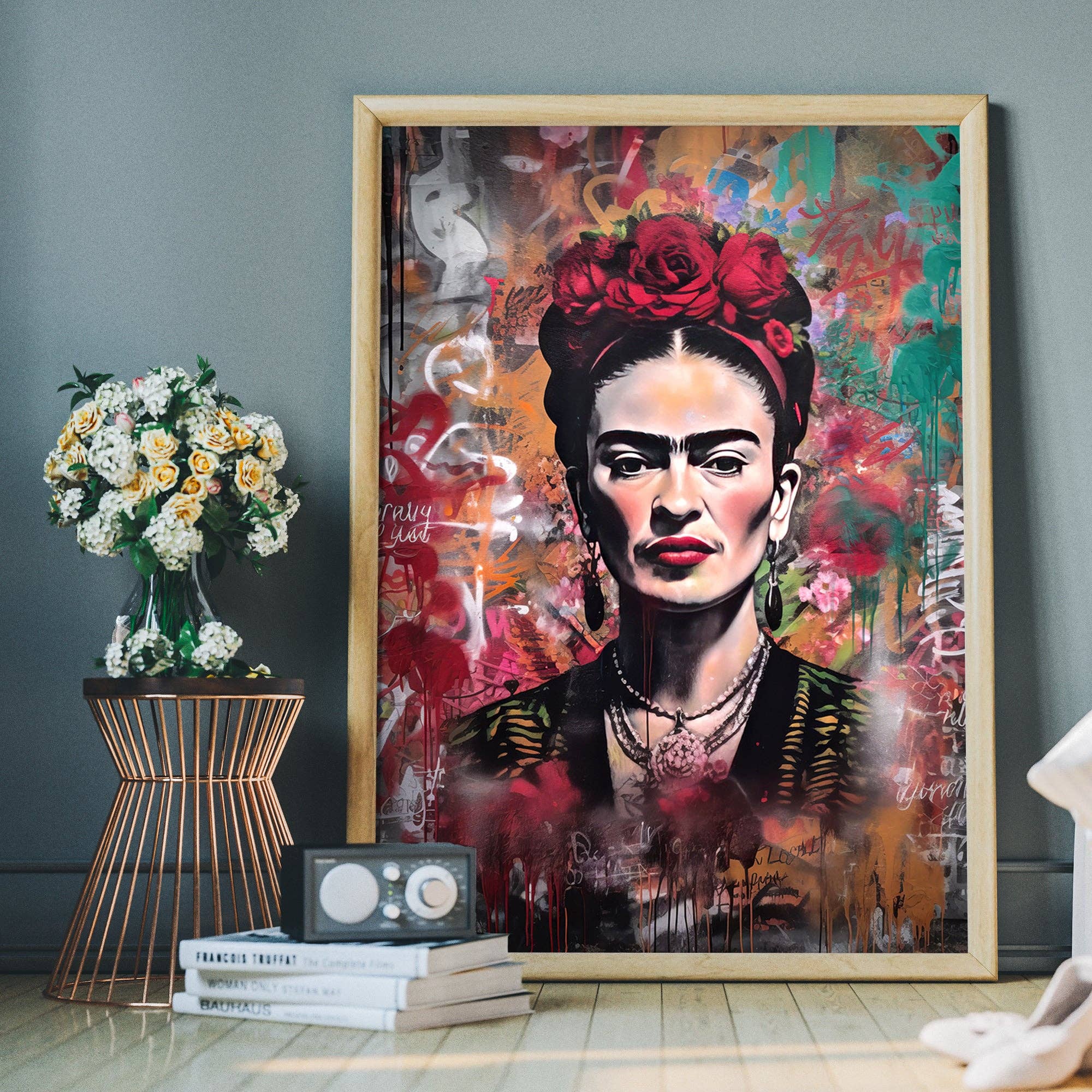 Ink & Drop – wholesale Art print – Frida Kahlo Graffiti Stencil Print3