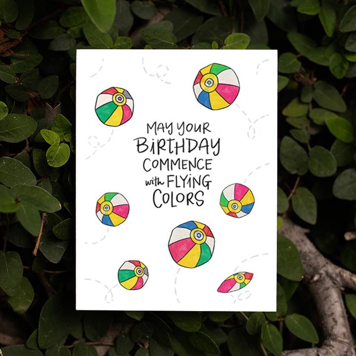 Flying Colors Kamifusen | Verjaardagskaart voor wholesale door Lacelit | Stationery & Gifts by Kimberly Kuniko