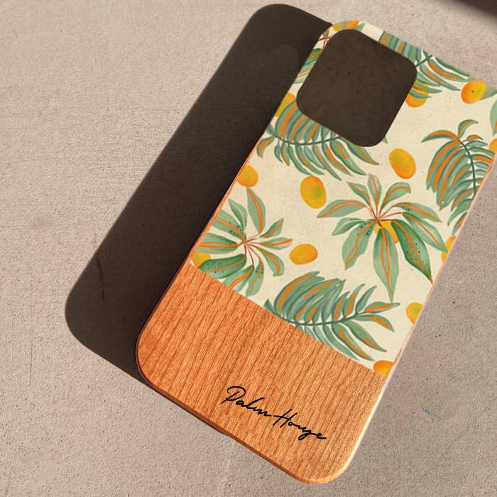 Real Wood iPhone Case, Mango Tree Ivory , Made in Japan for wholesale by Palm House