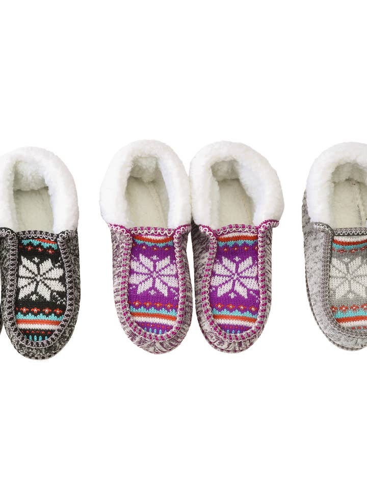 Moccasins winter slippers (WSLP-19) for wholesale by Imagine Imports