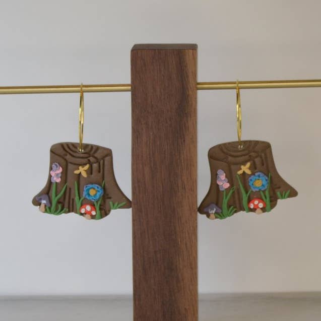 Whimsical Stump Hoops for wholesale by Creative Chaos Company