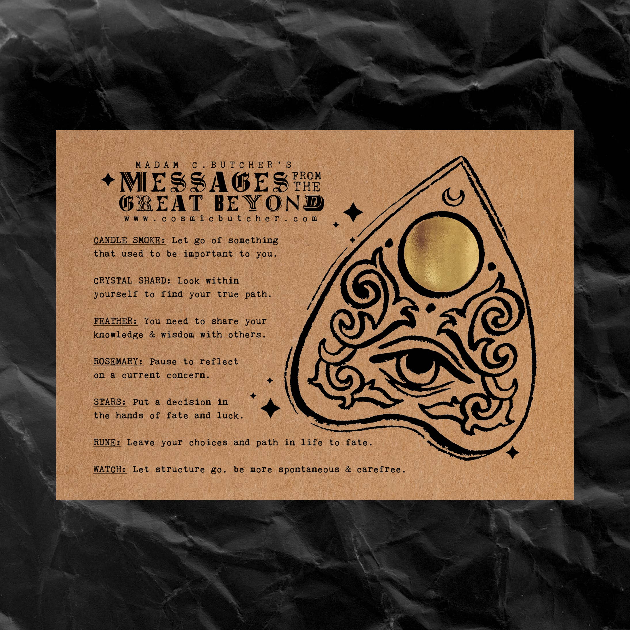 Cosmic Butcher - Wholesale Tarot/Oracle Card - Scratch-Off Fortune Card Sampler Pack (100 Count)10