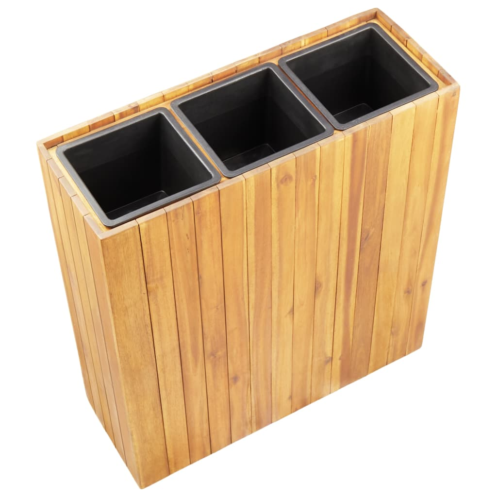 Greenwestons - Wholesale Planter box - Green's Garden Raised Bed with 3 Pots Solid Acacia Wood3