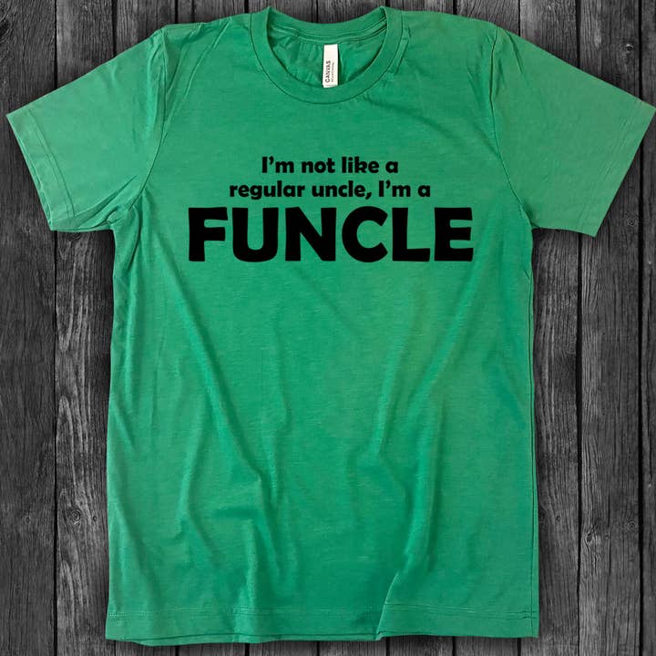 Funcle - T-shirt divertente divertente divertente divertente con scritta «Uncle» per la vendita all'ingrosso da parte di House Of Rodan