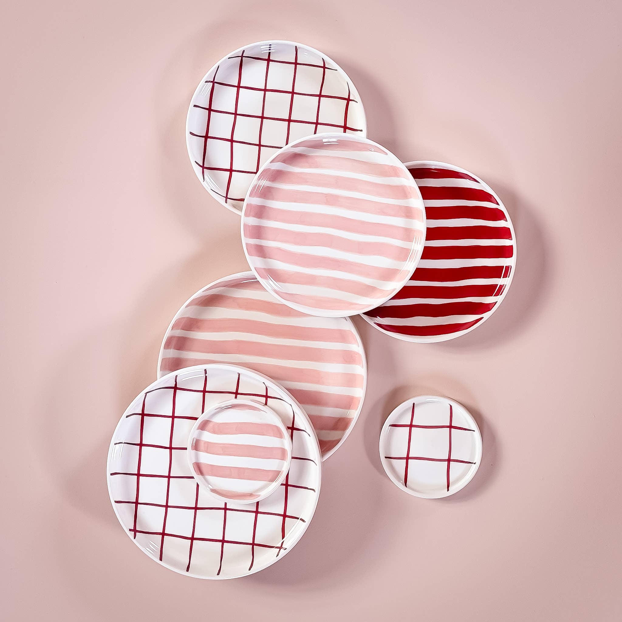 Magazin Minori - Wholesale Coffee/Tea Cup - Espresso Stripes - incanto rose (set of 2 - 4 pieces)7