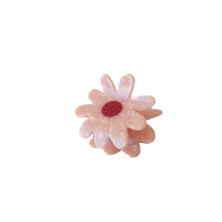 Small Pink Daisy Claw Clip for wholesale by EB and Co.