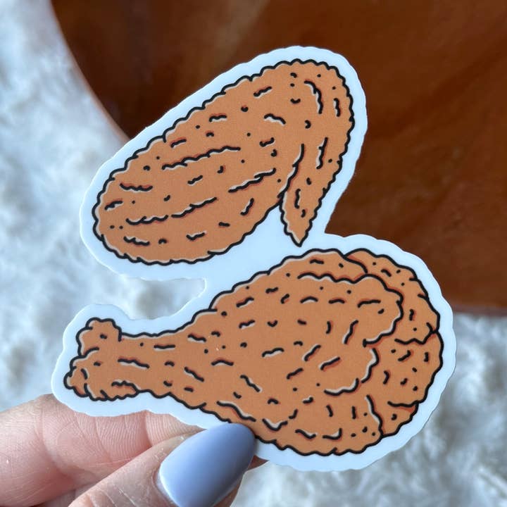 Big Moods - Wholesale Sticker - Fried Chicken Leg & Wing Sticker0