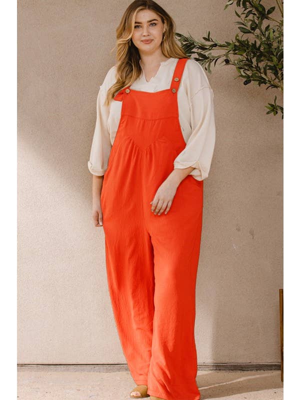 Oddi - Wholesale Jumpsuit - Women's - Plus Solid Button Sling Jumpsuit15