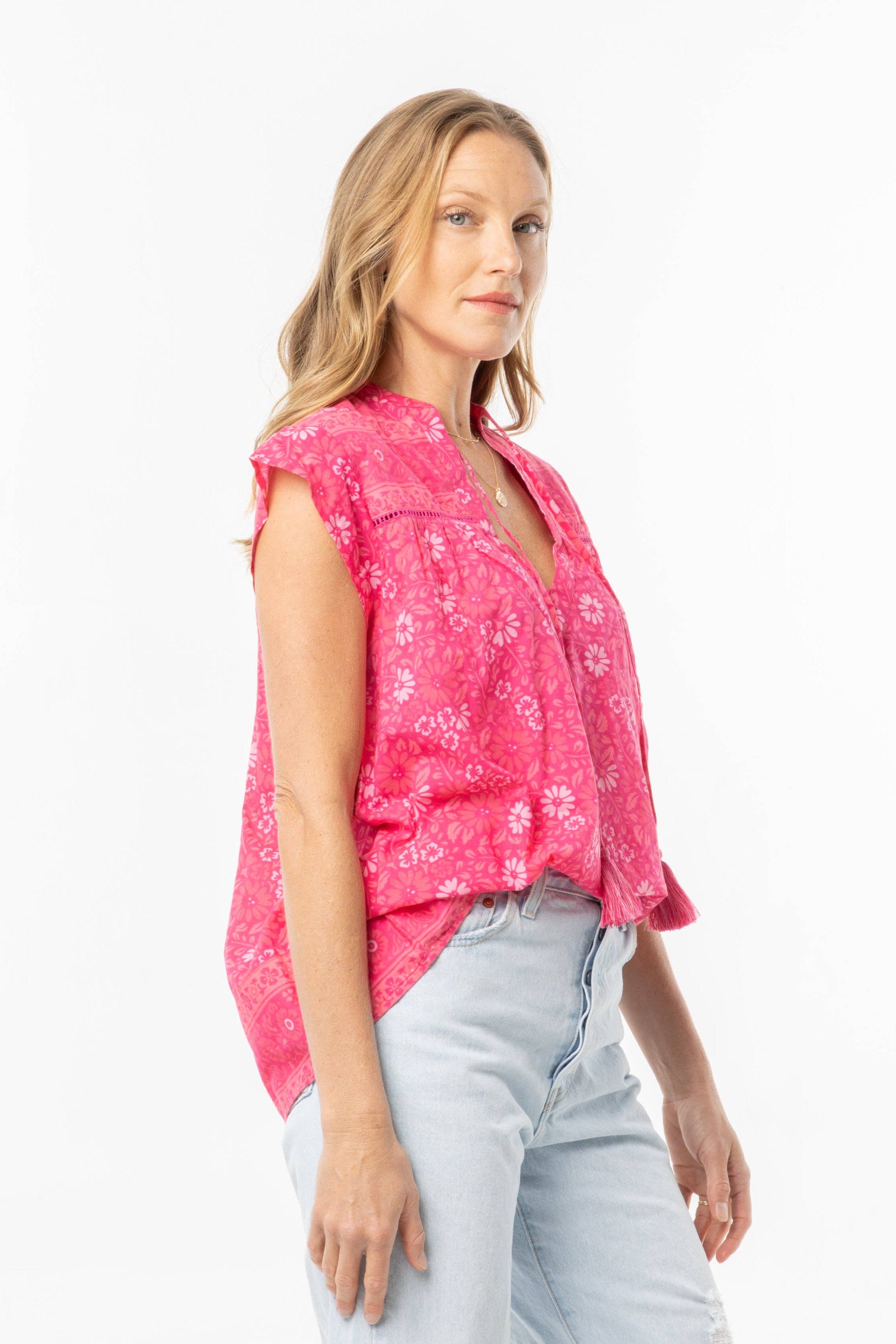 Martina Top. Magenta for wholesale on Faire3